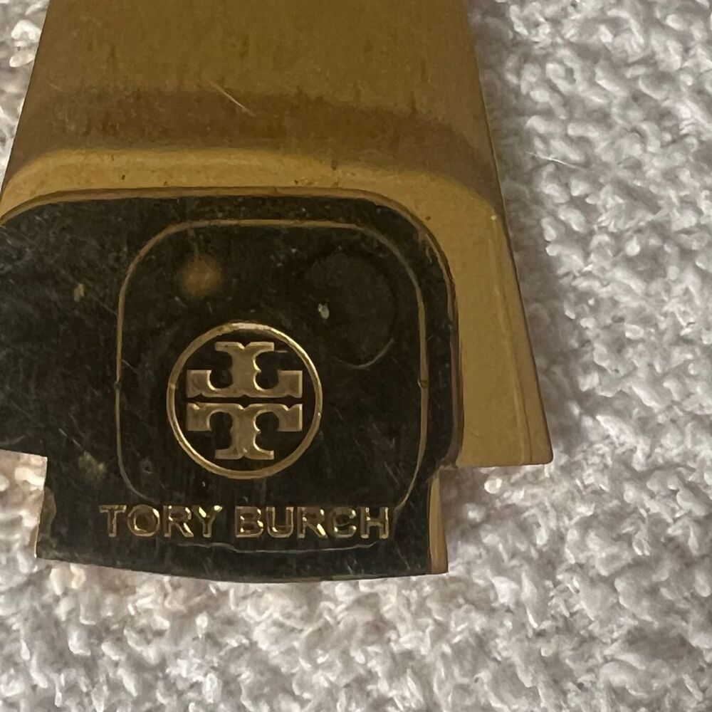 Tory Burch Keychain Womens Pink T Shirt Gold Chain Vintage Tunic Charm Key Fab - Picture 11 of 13
